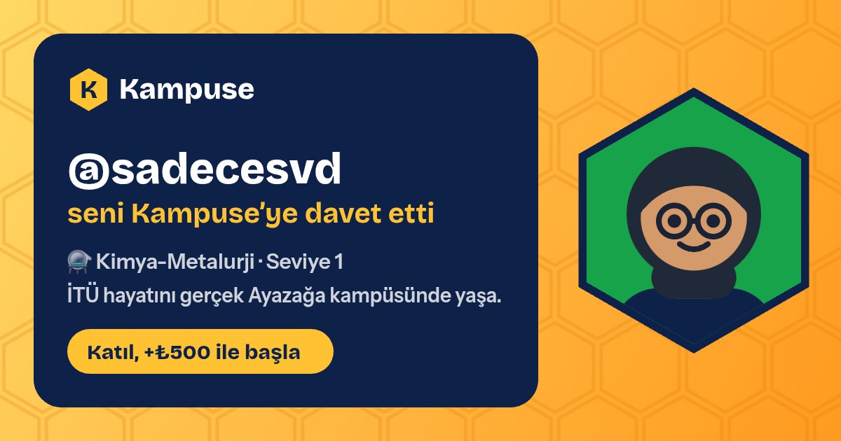 @sadecesvd · Kampuse