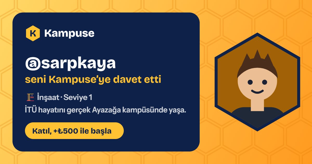 @sarpkaya · Kampuse