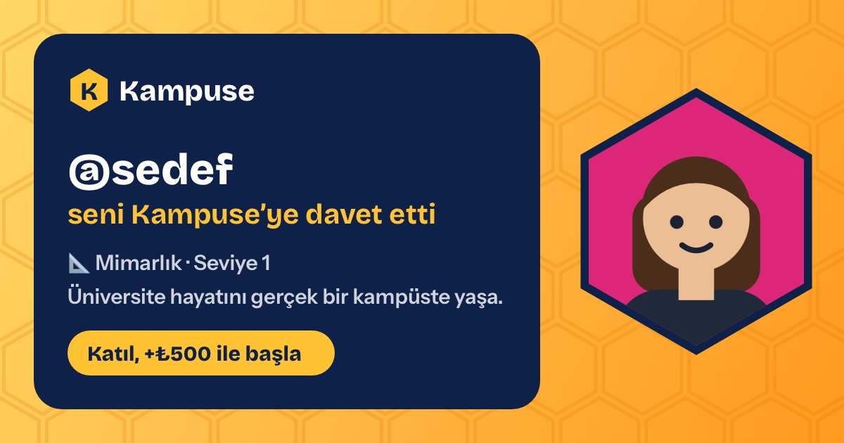 @sedef · Kampuse