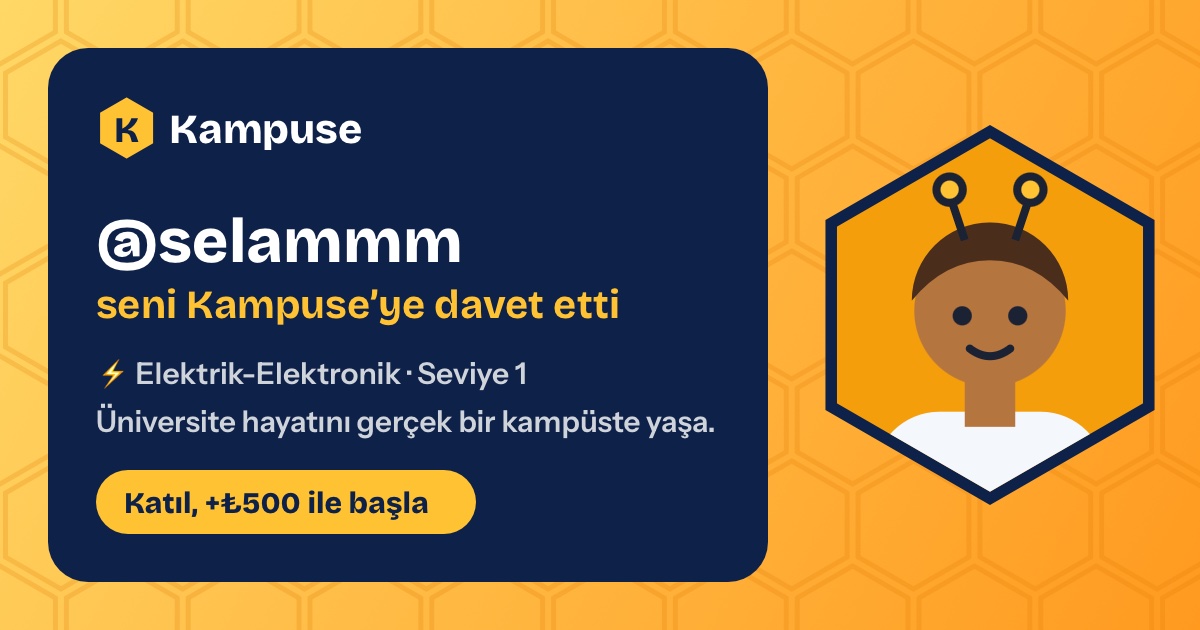 @selammm · Kampuse