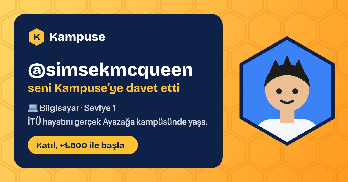 @simsekmcqueen · Kampuse