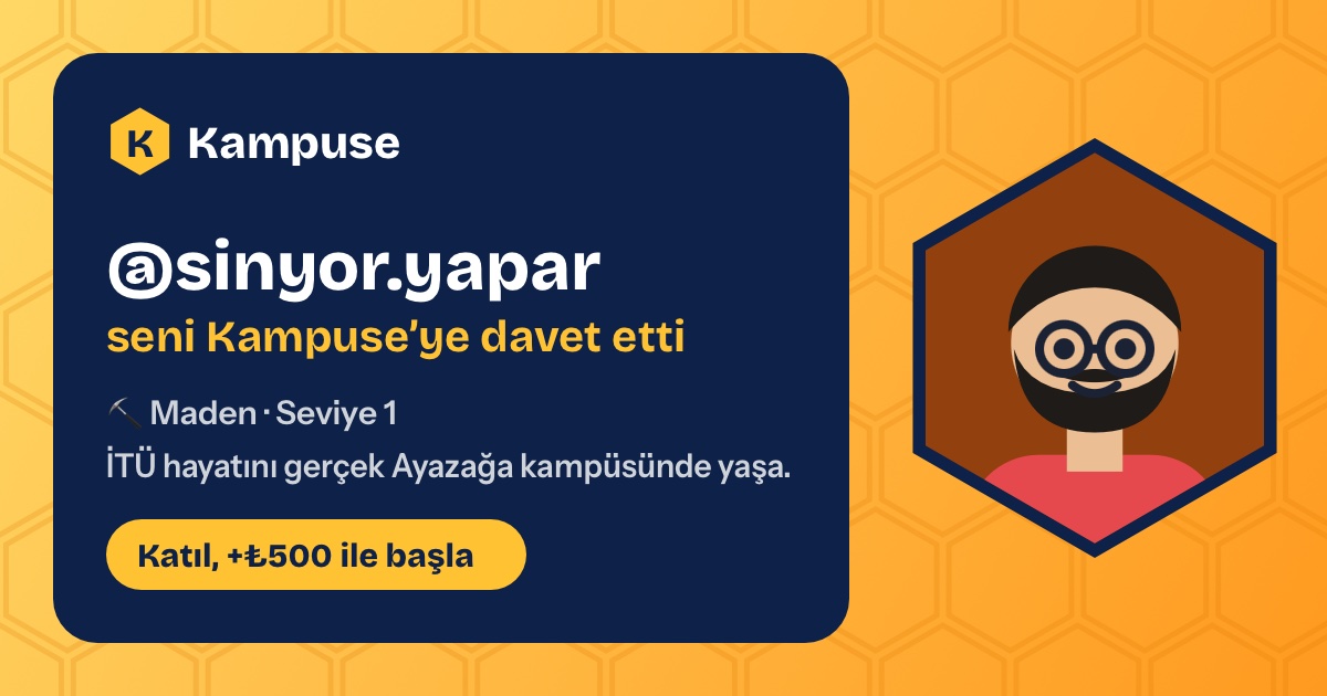@sinyor.yapar · Kampuse