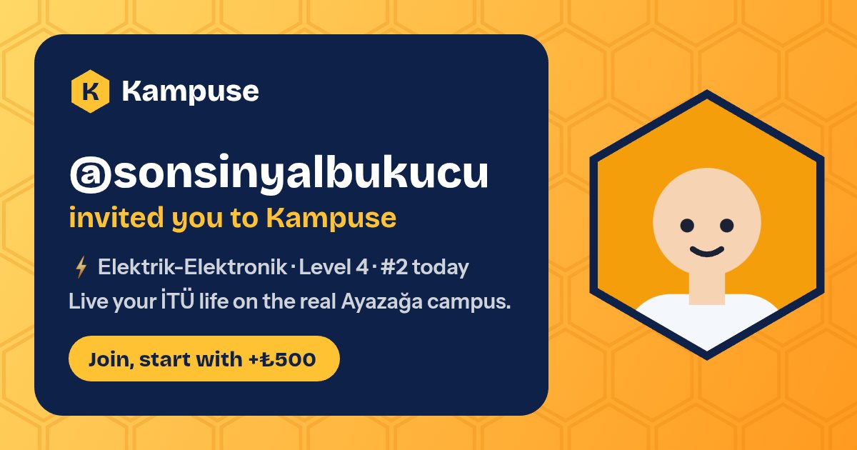 @sonsinyalbukucu · Kampuse