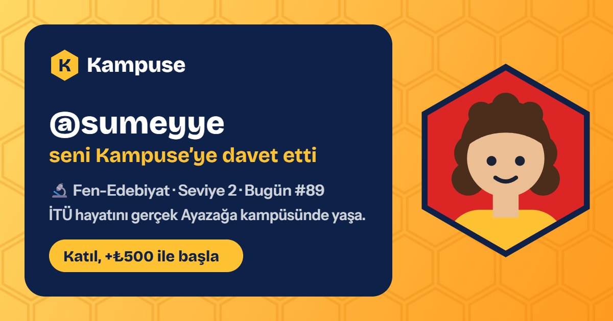 @sumeyye · Kampuse