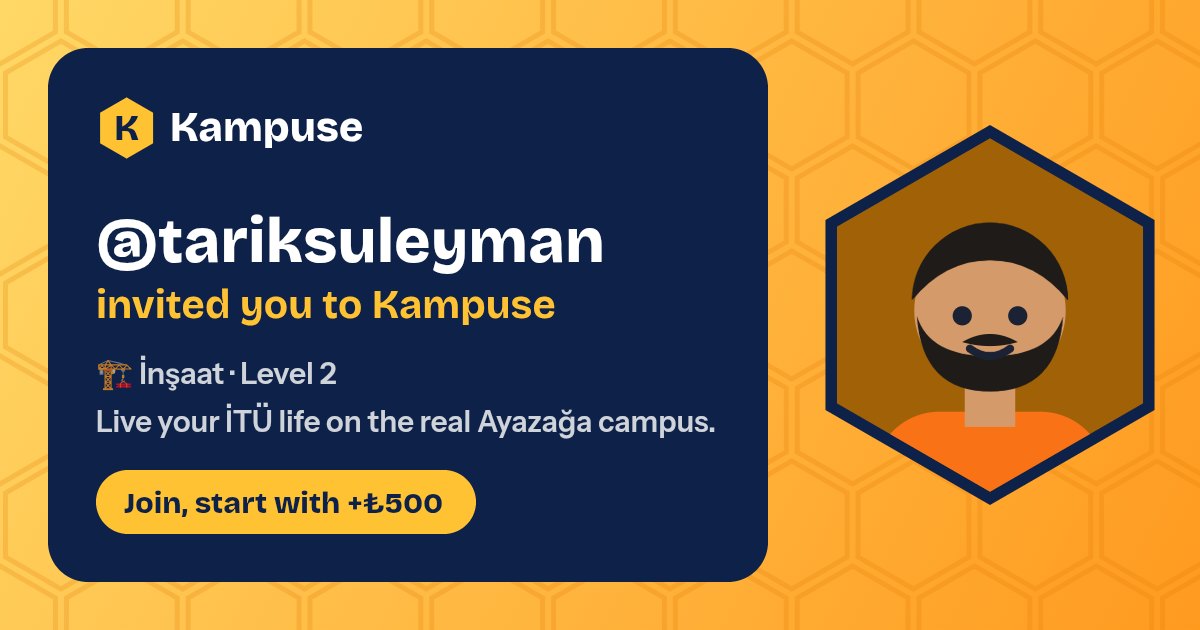 @tariksuleyman · Kampuse