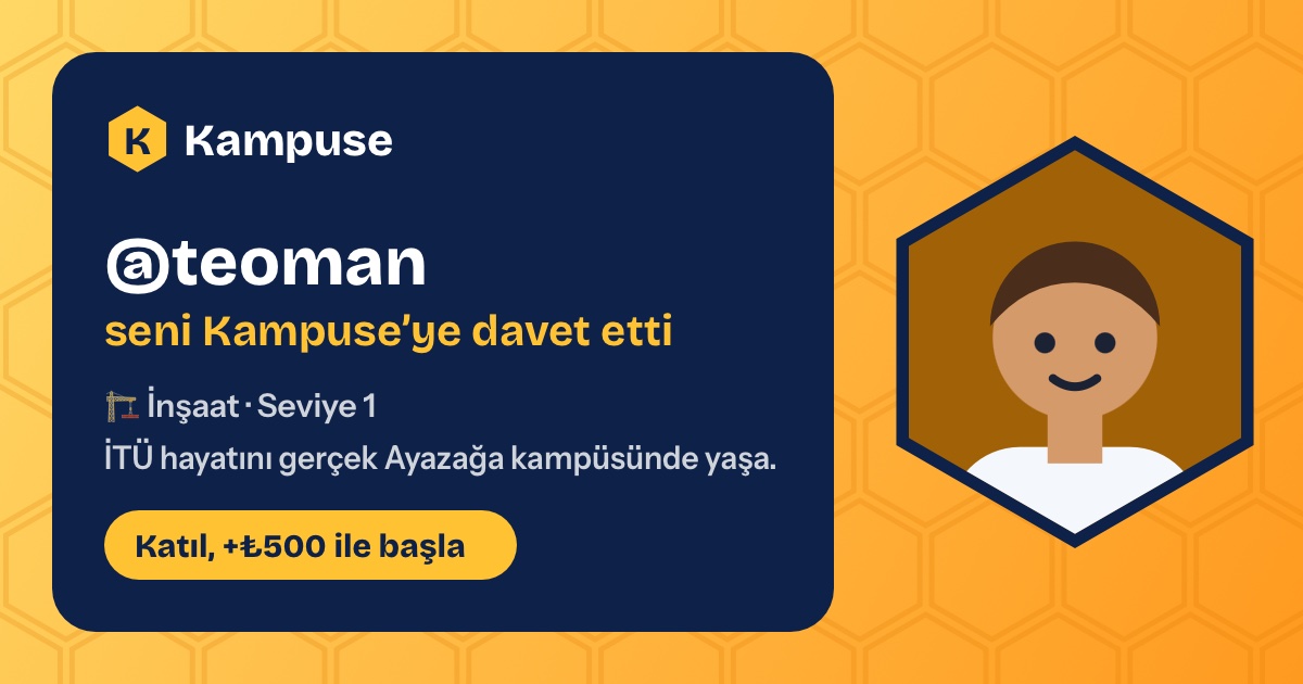 @teoman · Kampuse