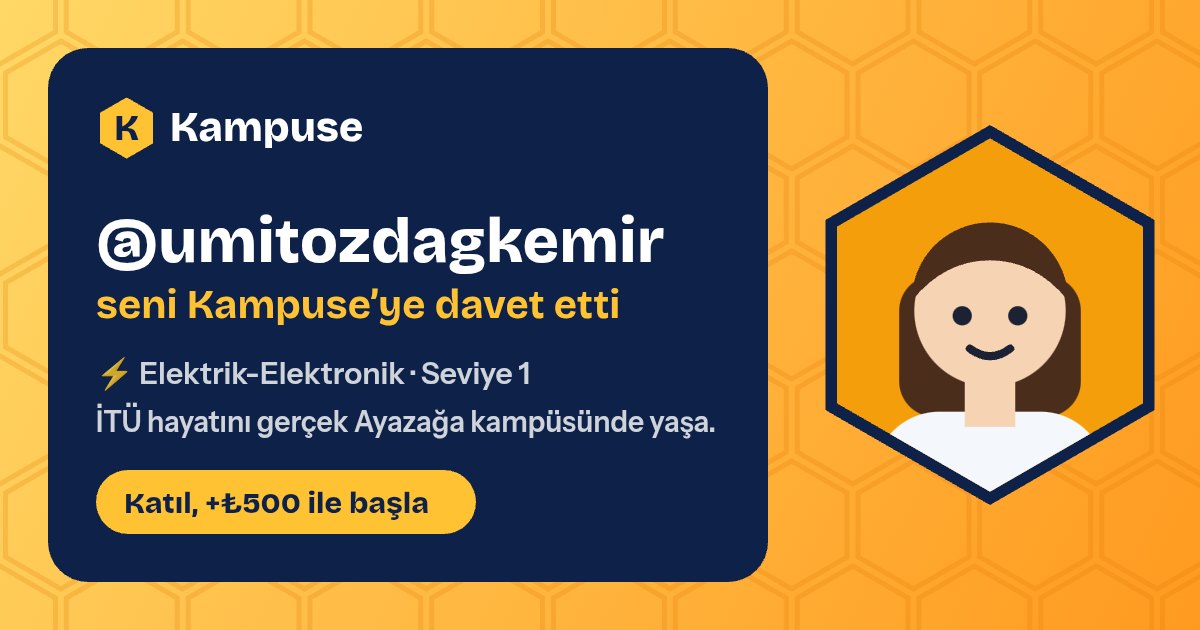 @umitozdagkemir · Kampuse