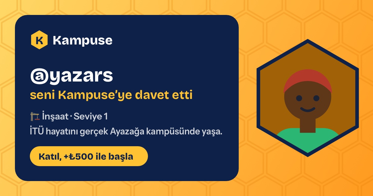 @yazars · Kampuse