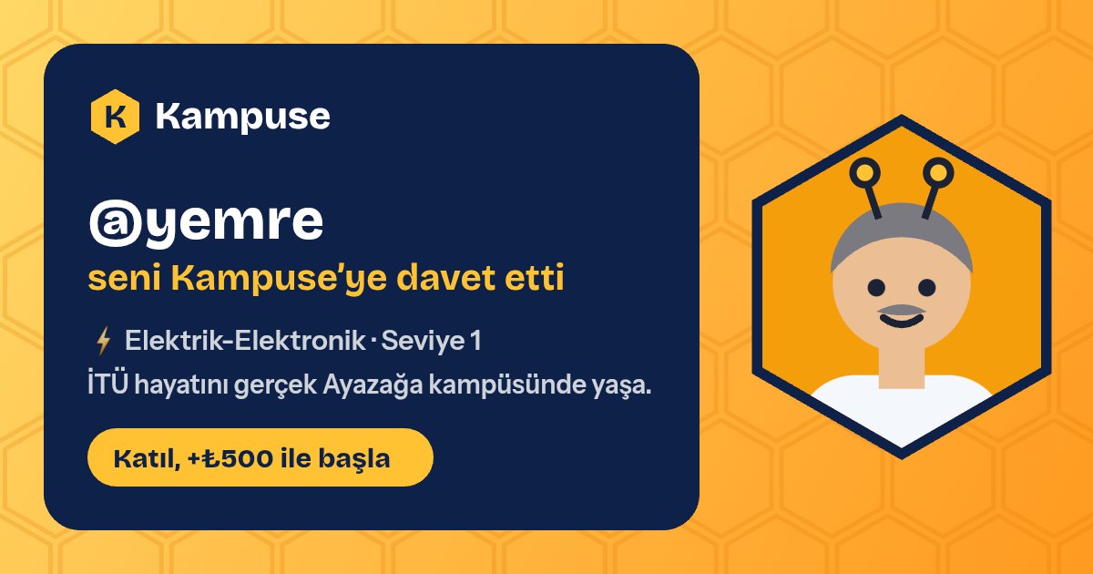 @yemre · Kampuse