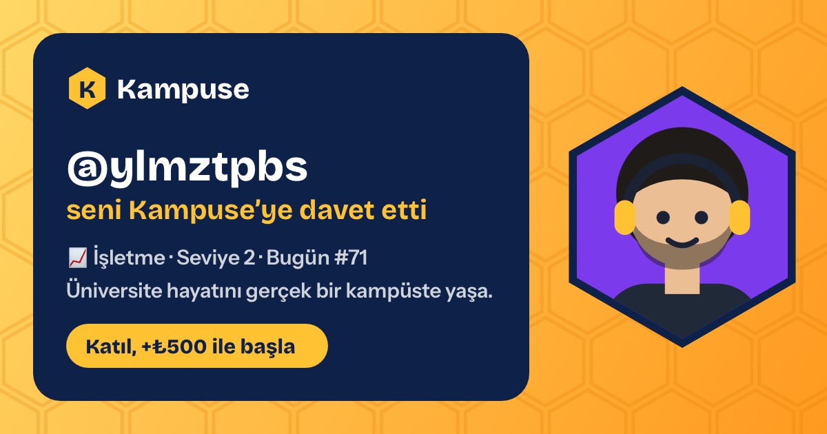 @ylmztpbs · Kampuse