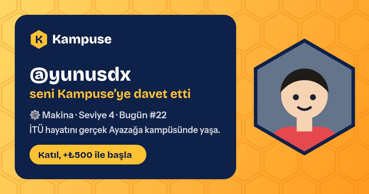 @yunusdx · Kampuse