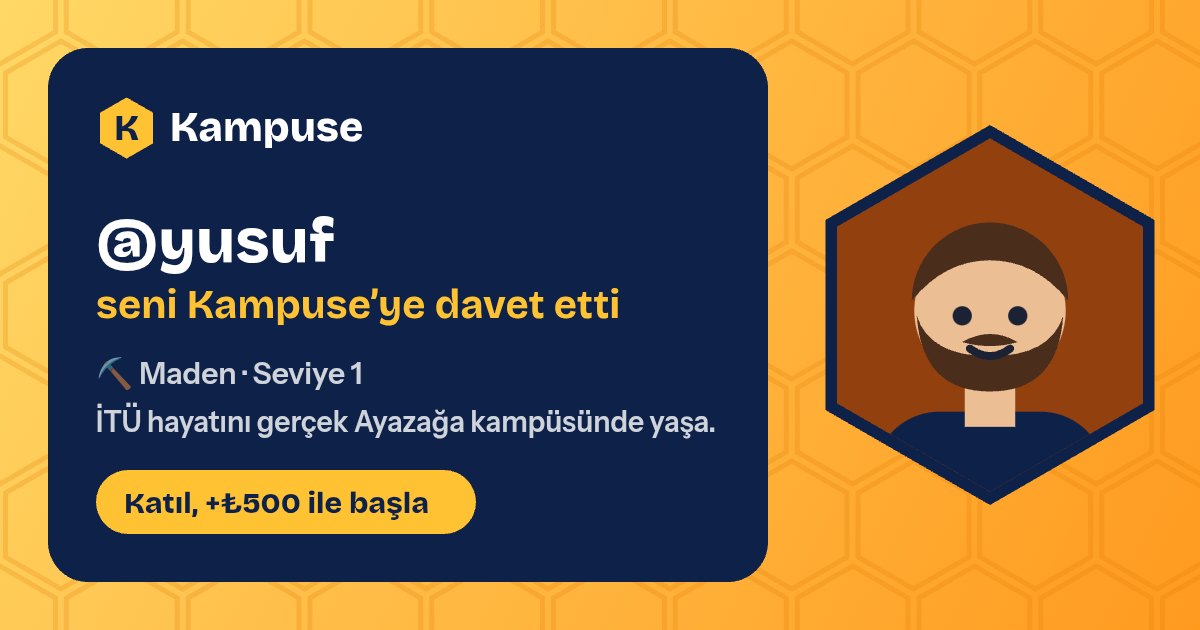 @yusuf · Kampuse