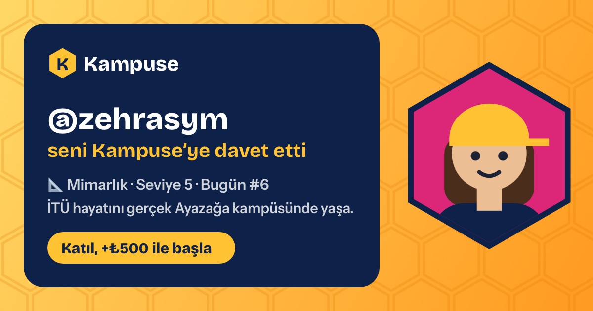 @zehrasym · Kampuse