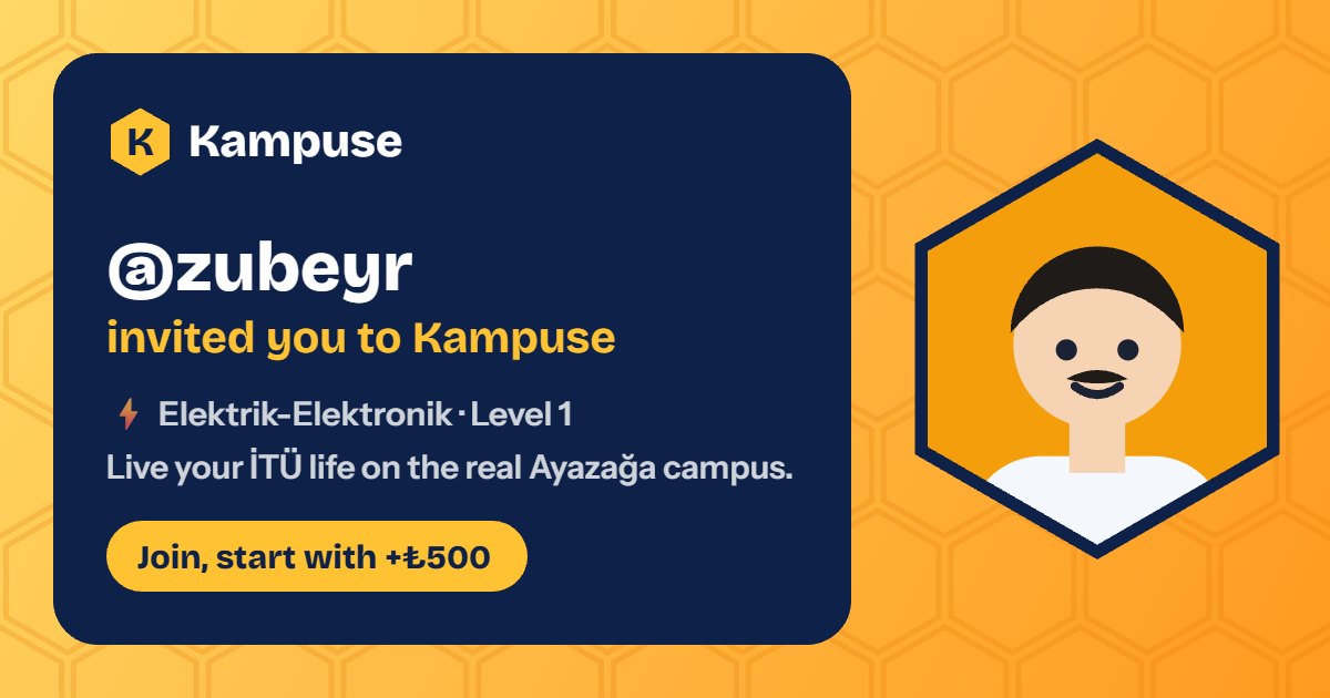 @zubeyr · Kampuse